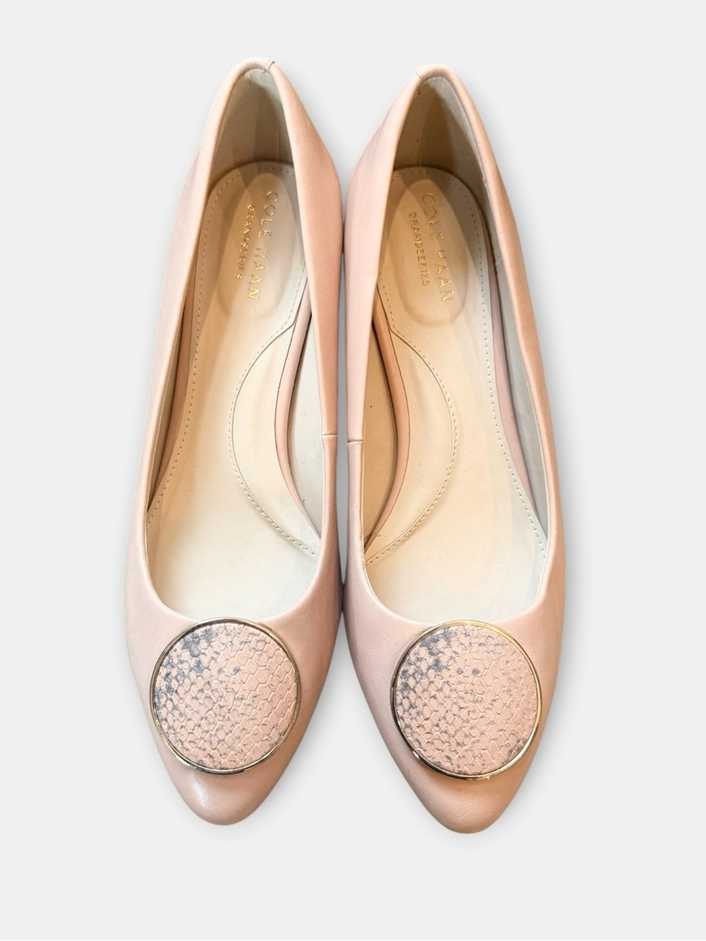 Cole Haan Nala Pump Mahogany Rose Leather Heels Sz 7.5